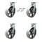 Service Caster 12'' Heavy Duty Semi Steel Cast Iron Caster Set with Swivel Locks , 4PK CRAN-SCC-KP92S1230-SSR-BSL-4 - alternate 1